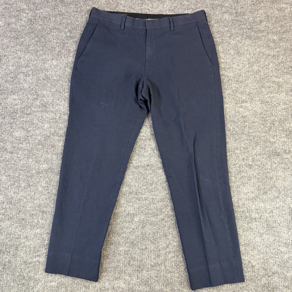J Crew Dress Pants Mens 31x30 Navy Blue Ludlow Baird McNutt Irish Linen (32x28)
